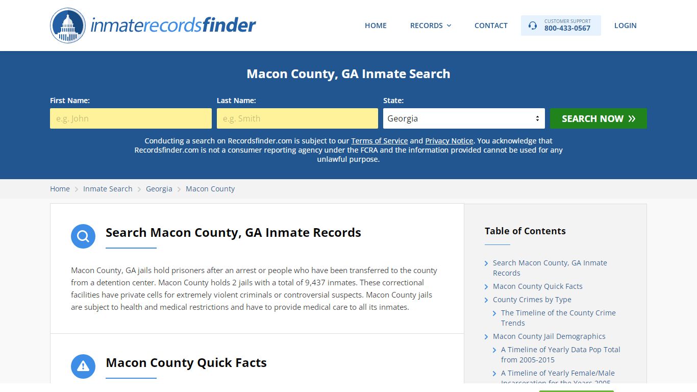 Macon County, GA Inmate Lookup & Jail Records Online